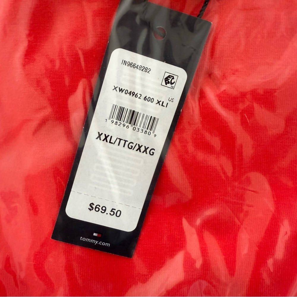 Brand New Tommy Hilfiger Women’s Coral Belted Stretch T-Shirt Dress, Size M, NWT - Picture 6 of 7
